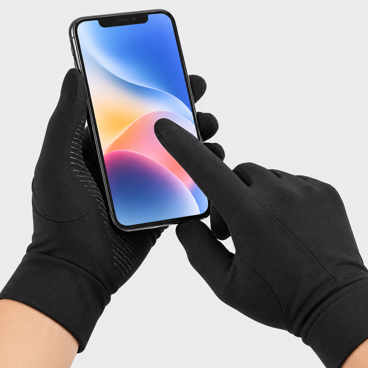 Lightweight Thermal Winter Sports Gloves – Windproof Touchscreen Running Gloves with Anti-Slip Silicone Grip