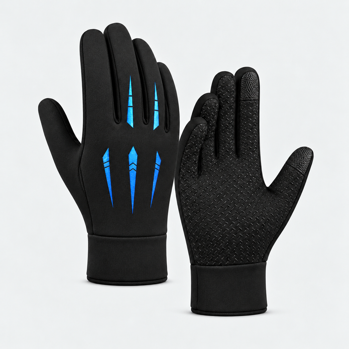 Men’s Winter Outdoor Thermal Gloves – Windproof Water-Repellent Touchscreen Non-slip Gloves
