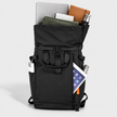 Rucsac de exterior de călătorie cu închidere rulată - Daypack extensibil, rezistent la apă pentru navetă