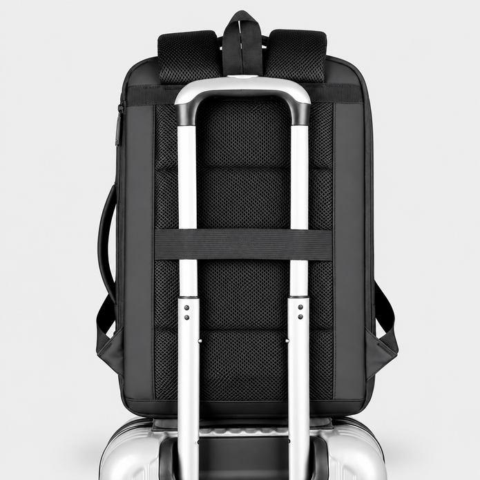 Rucsac de voiaj cu compresie prin vacuum, extensibil, de 40L, cu compartiment pentru laptop