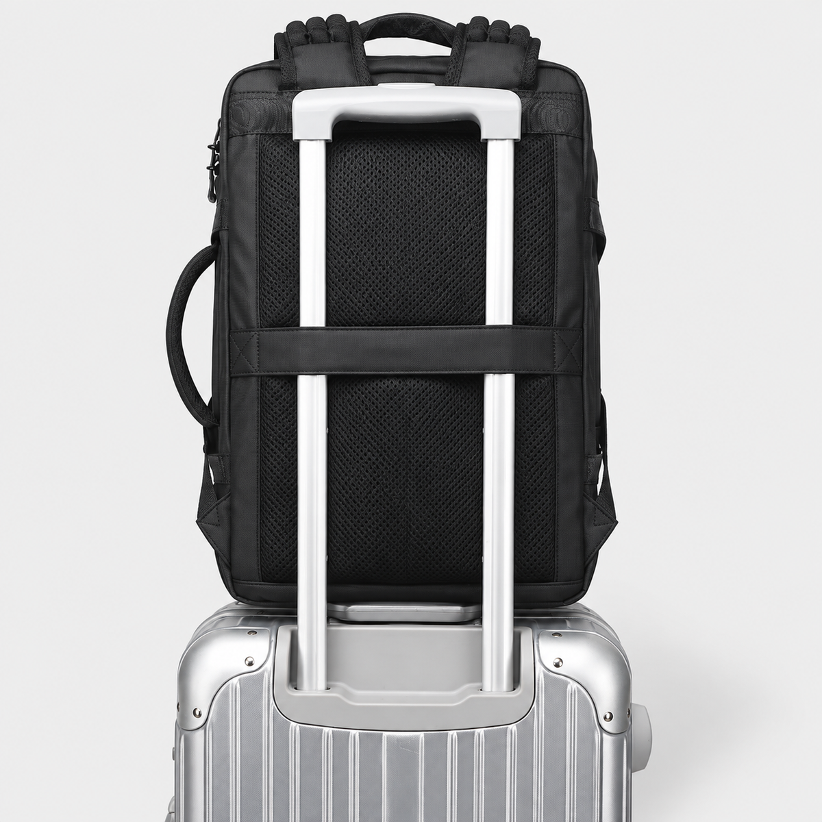 Rucsac de voiaj extensibil cu compresie prin vid de 60L, cu pompă de aer electrică și încuietoare TSA