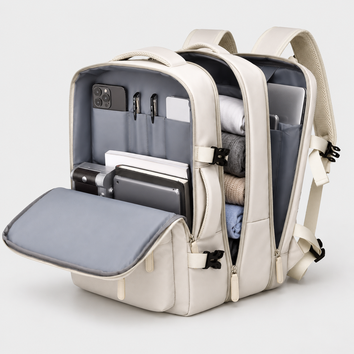 Rucsac de călătorie extensibil pentru cabină - Geantă de mână rezistentă la apă pentru avion