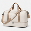 Multifunctional 43L Travel Duffel Bag with Trolley Sleeve, Shoe Pocket & Dry Wet Separation