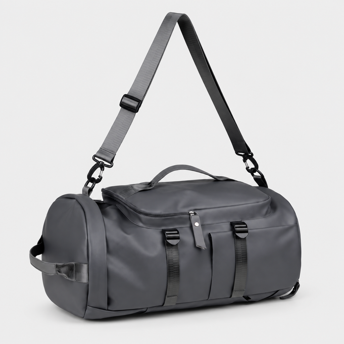 Rucsac de voiaj tip geantă sport, omologat pentru bagajul de mână, cu compartiment pentru pantofi