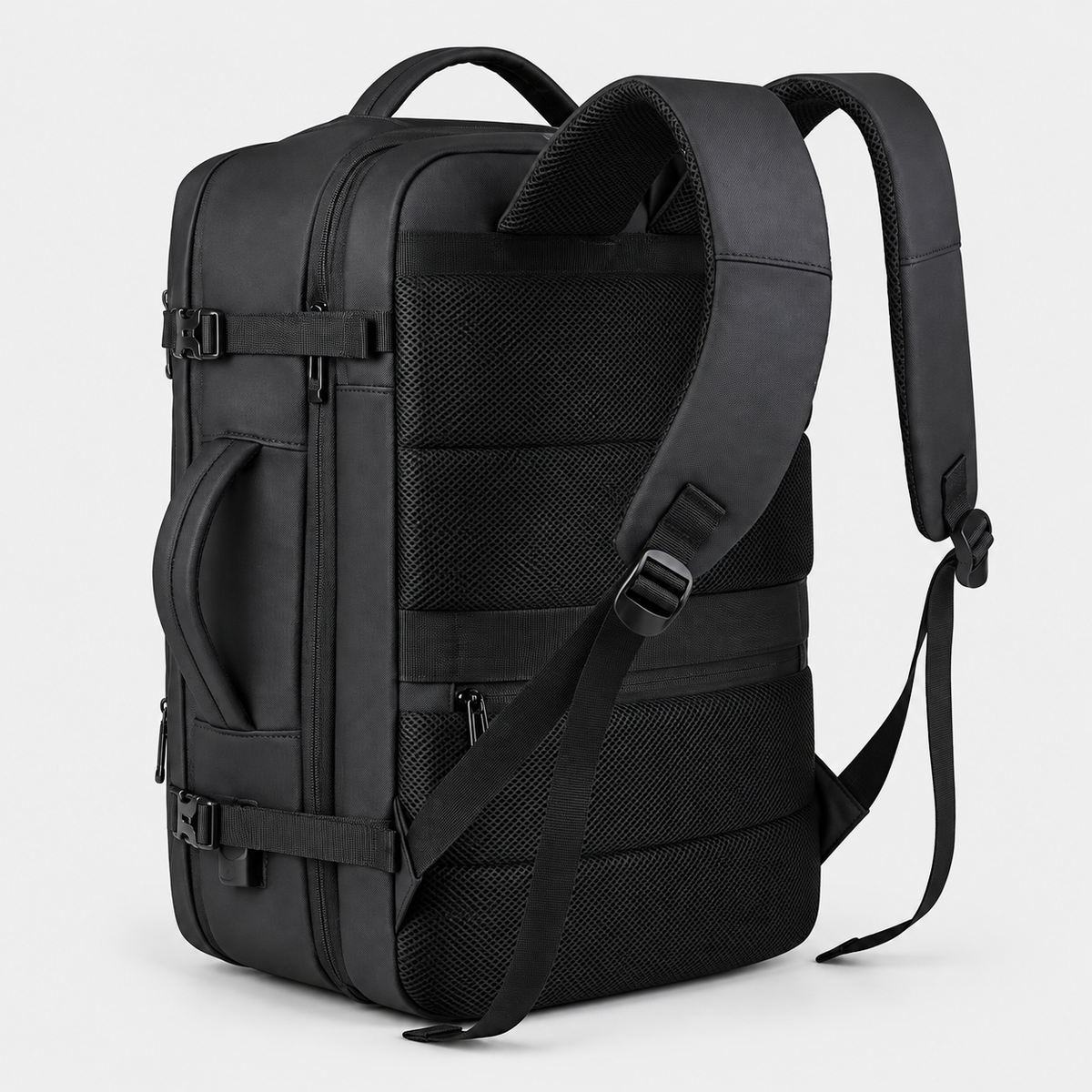 Rucsac de voiaj cu compresie prin vacuum, extensibil, de 40L, cu compartiment pentru laptop