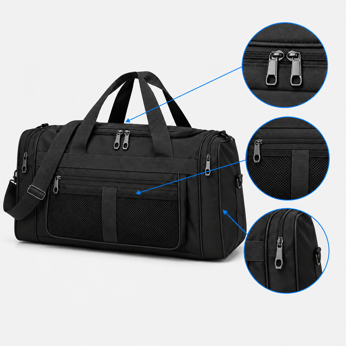 Borsone versatile da viaggio per attività all'aperto – Borsa leggera da cabina resistente all'acqua