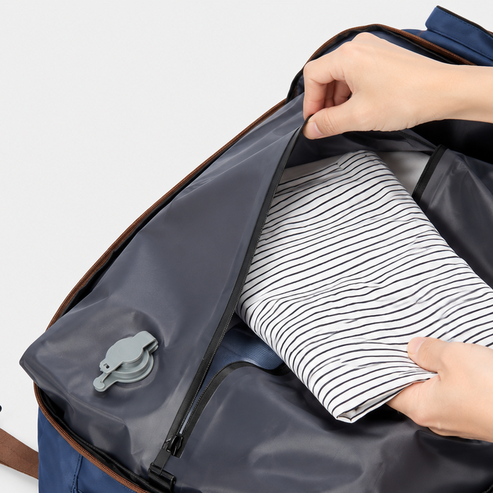 Rucsac de voiaj cu compresie prin vacuum, extensibil, de 40L, cu compartiment pentru laptop