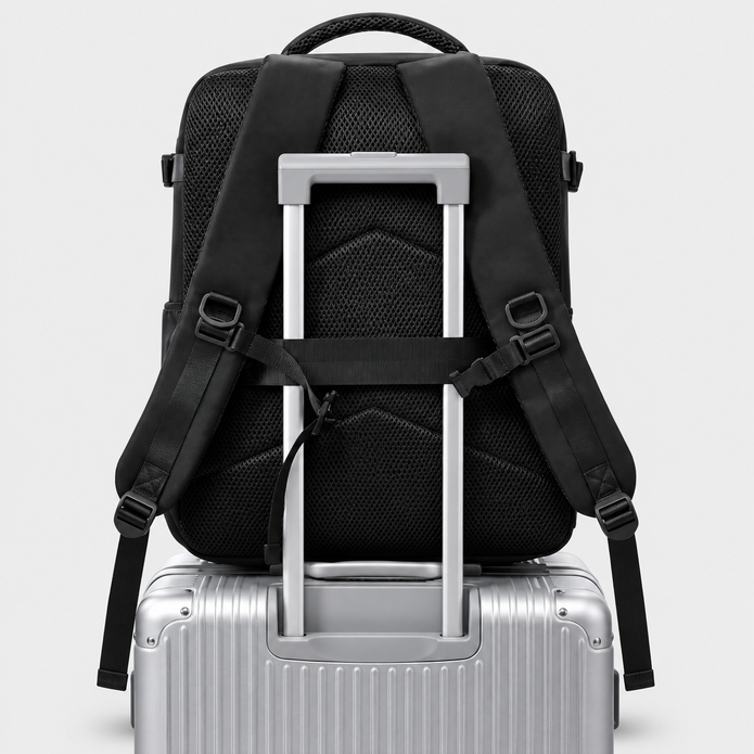 Vacuum Compression Flight Approved Travel Backpack with Electric Pump