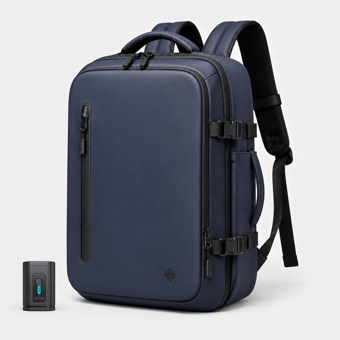 15.6-Inch Laptop Vacuum Compression Travel Backpack - Convertible Carry-On Bag