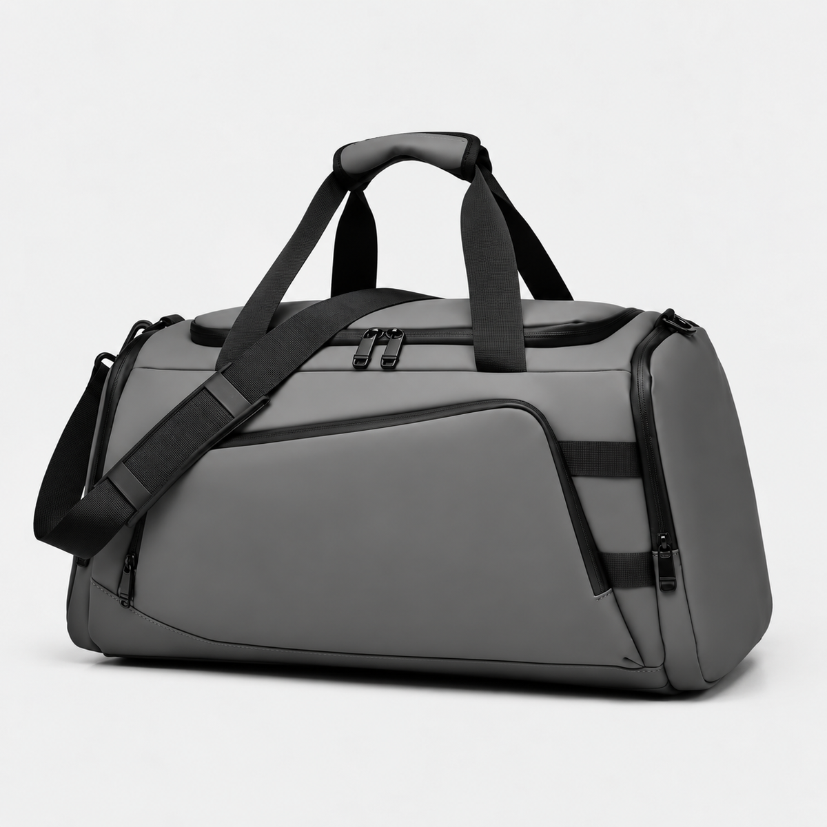 Large Capacity Waterproof Travel Duffle Bag with Shoe Compartment & Dry-Wet Pocket